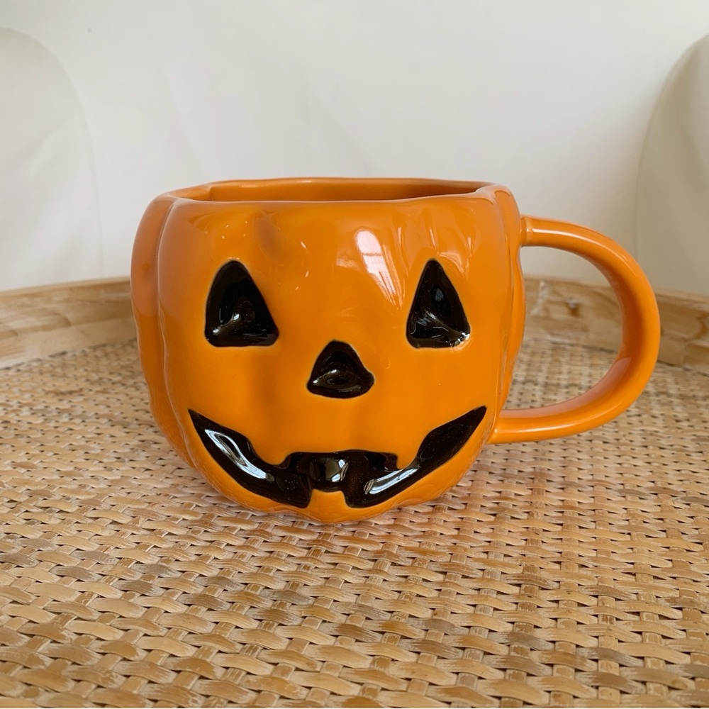 Williams Sonoma Jack-O'-Lantern Pumpkin Halloween Mug